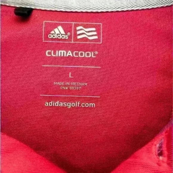 Adidas Golf Polo Pebble Beach Golf Links Multicolor Striped Size Large - Picture 3 of 7